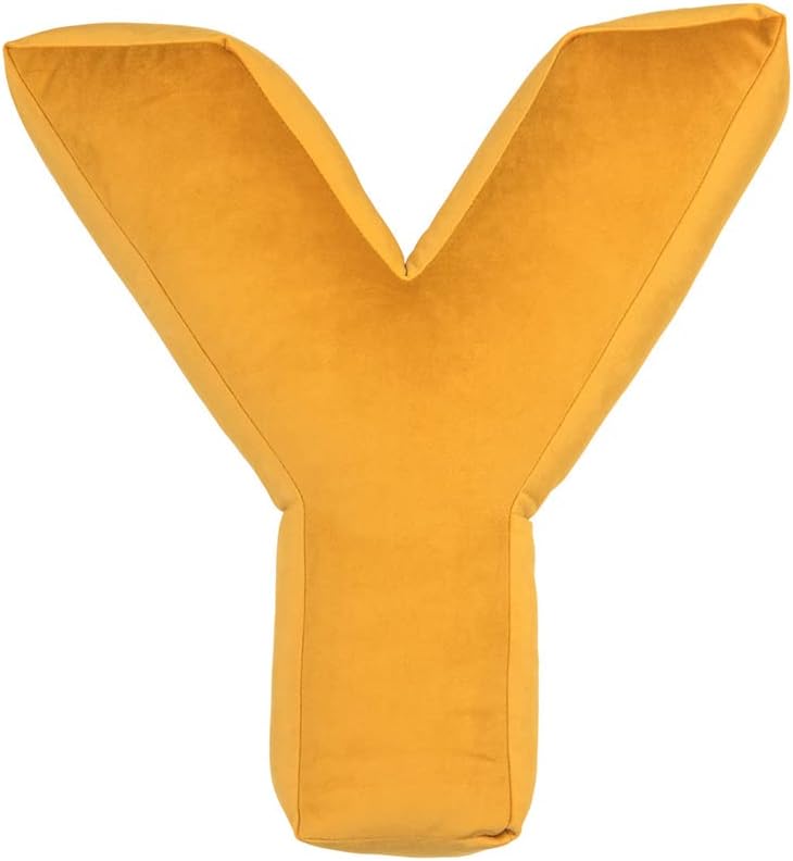 vctops Soft Velvet Letter Pillow English Alphabet A to Z Letter Decorative Throw Pillow for Bedroom Living Room Decor (L,16"x13.5")