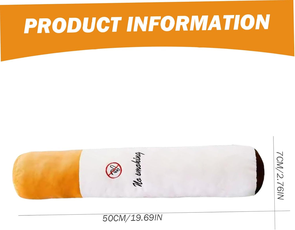 Cigarette Pillow, 20in Cylindrical Pillow, Cotton Stuffed Long Plush, Creative & Unique Pillows, Pillows for Home, Hotel, Party Cylindrical