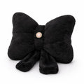 Leopard Print Bow Pillow 12x9 Inch Plush Accent Pillow Room Decor