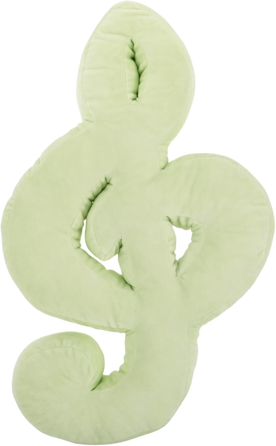 Cabilock Musical Note Plush Pillow for Couches and Beds, Light Green