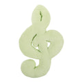 Cabilock Musical Note Plush Pillow for Couches and Beds, Light Green