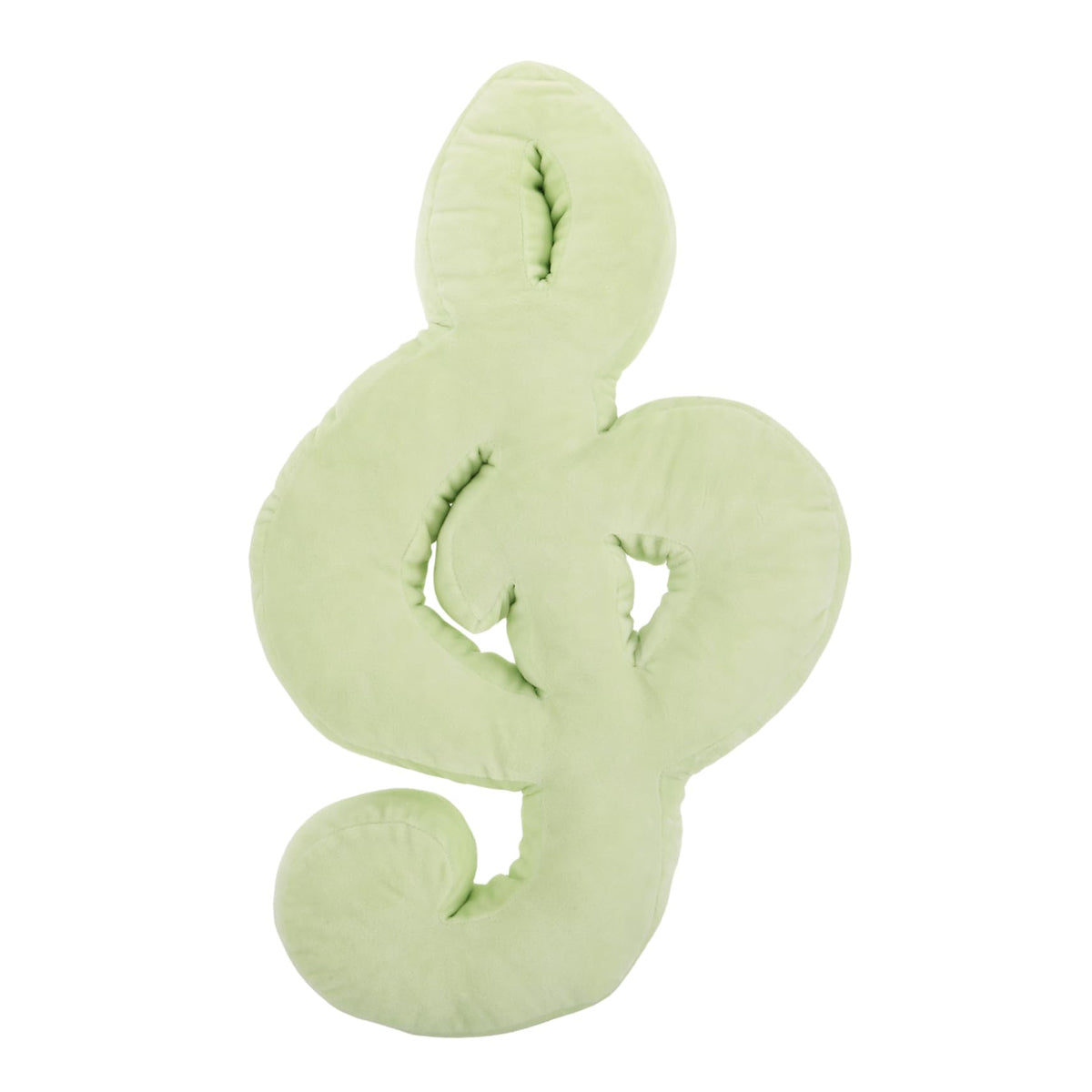 Cabilock Musical Note Plush Pillow for Couches and Beds, Light Green