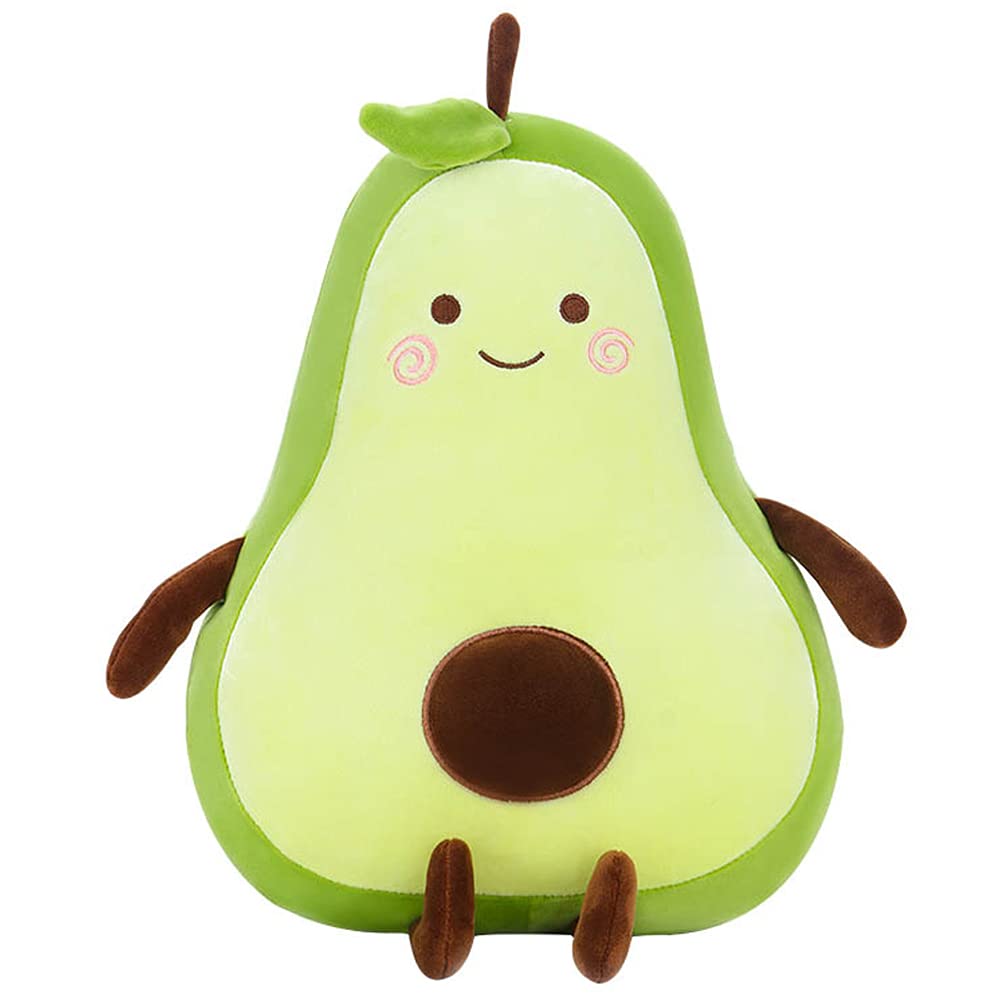 MMTTAO Long Avocado Stuffed Animal 22 Inch Avocado Plush Toy Cute Stuffies Kawaii Food Fruit Plushies Pillow Cuddle Plushie Hugging Plush Pillow Gifts for Kids Boys Girls Home Bedroom Decor, 22Inches