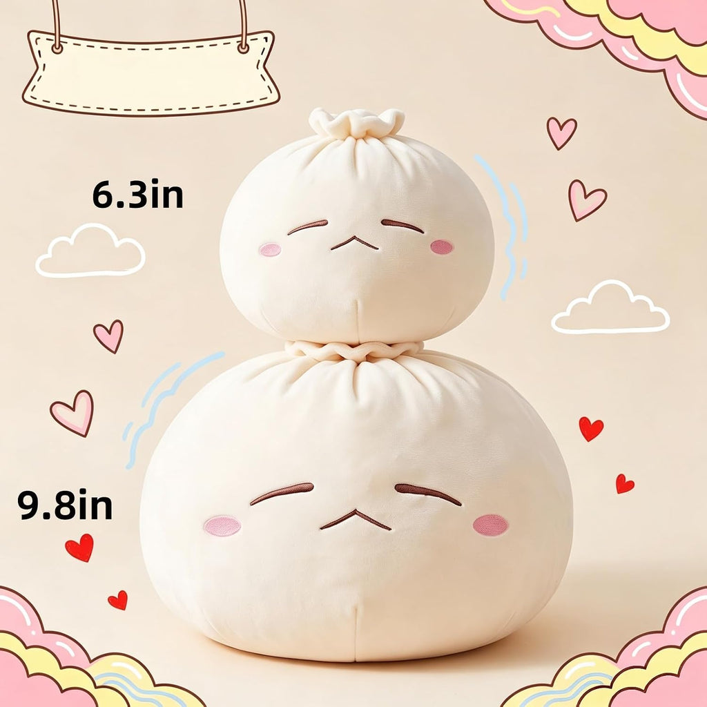 Giant Dumpling Plush Pillow（6.3 × 8 in）