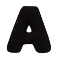MOJUN Black Letter Pillows Cute Soft Plush Initial Letter Throw Cushion Decorative English Alphabet A to Z Letter Hugging Throw Pillows for Sofa Couch Bed Car Living Room Decoration Photo Prop, H