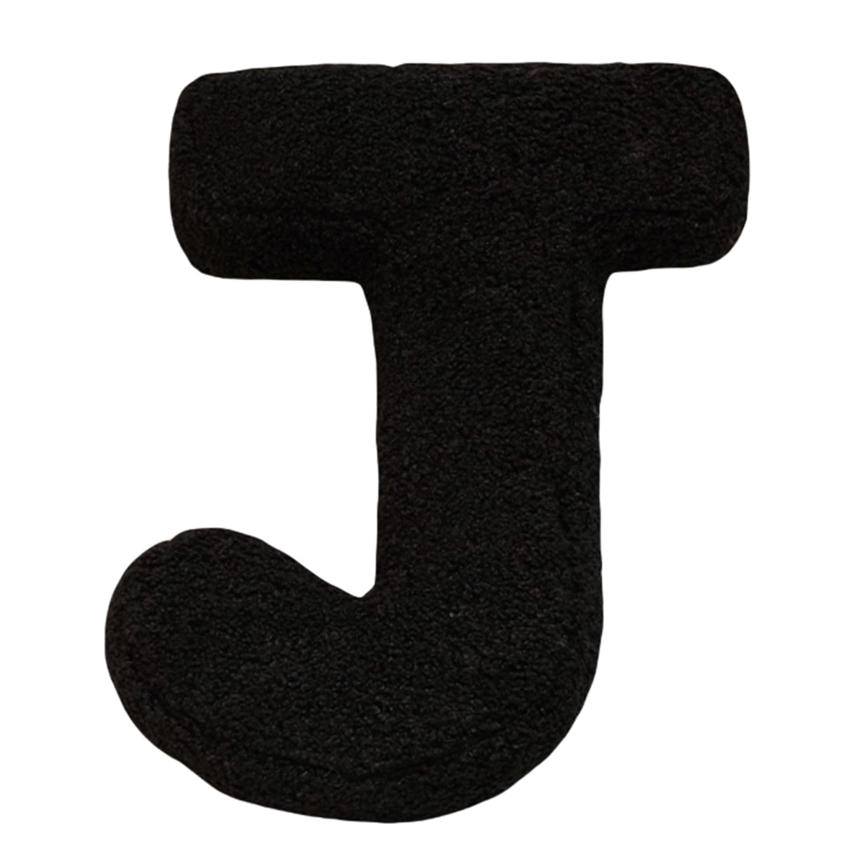 MOJUN Black Letter Pillows Cute Soft Plush Initial Letter Throw Cushion Decorative English Alphabet A to Z Letter Hugging Throw Pillows for Sofa Couch Bed Car Living Room Decoration Photo Prop, H