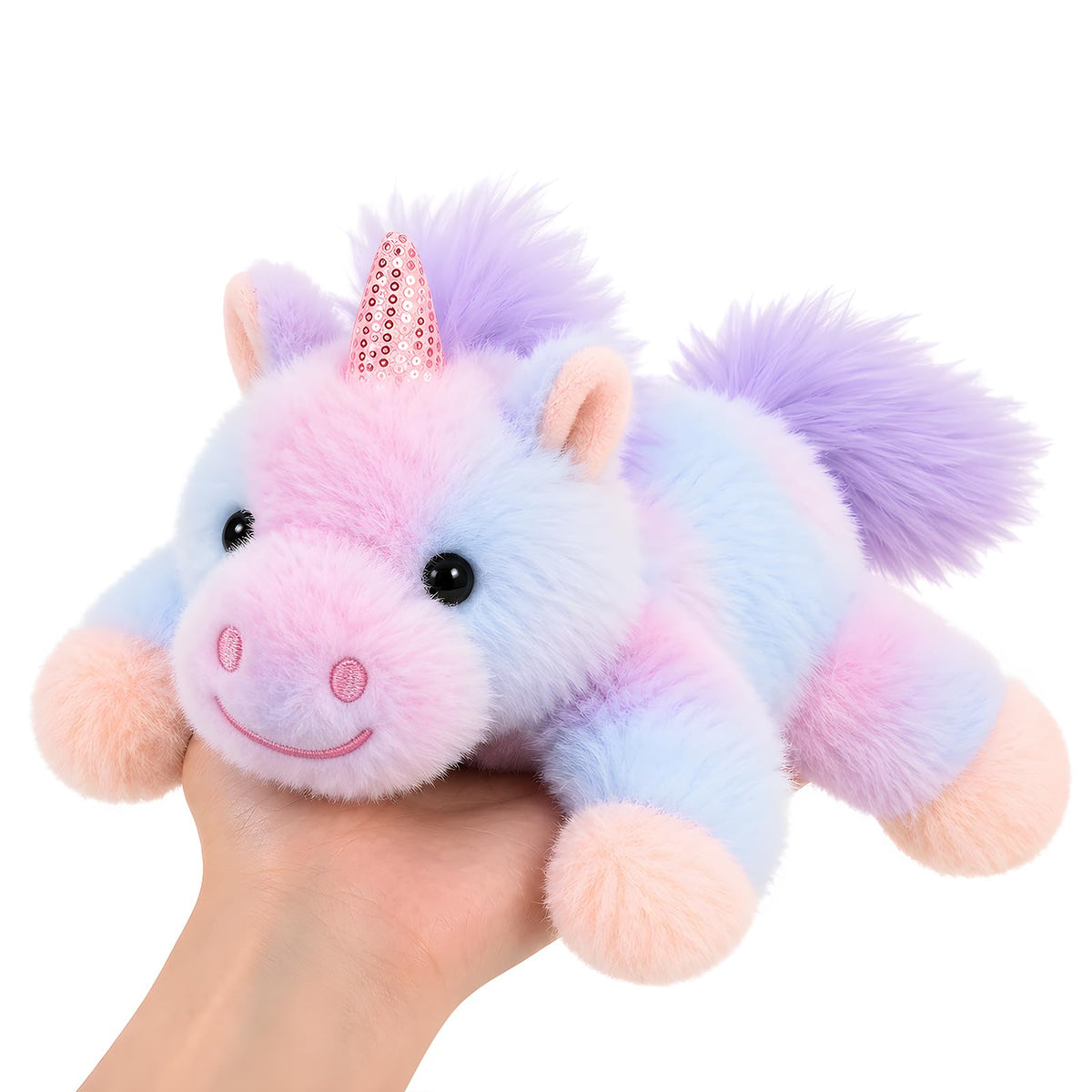 PEACH CAT Brown Bunny Stuffed Animal Cute Plushies Birthday Gifts for Kids