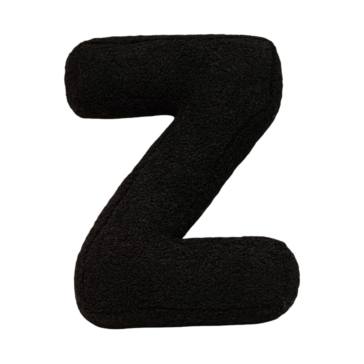 MOJUN Black Letter Pillows Cute Soft Plush Initial Letter Throw Cushion Decorative English Alphabet A to Z Letter Hugging Throw Pillows for Sofa Couch Bed Car Living Room Decoration Photo Prop, H