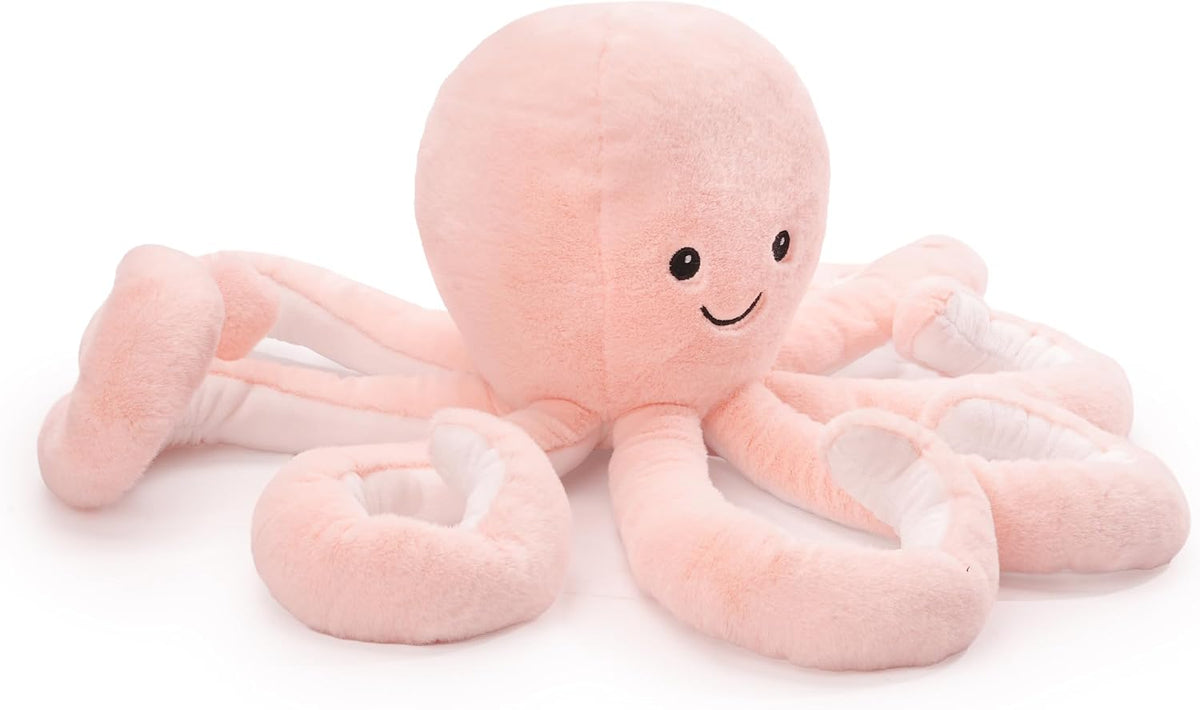 WEIGEDU Octopus Stuffed Animal Plush Toy, Pink