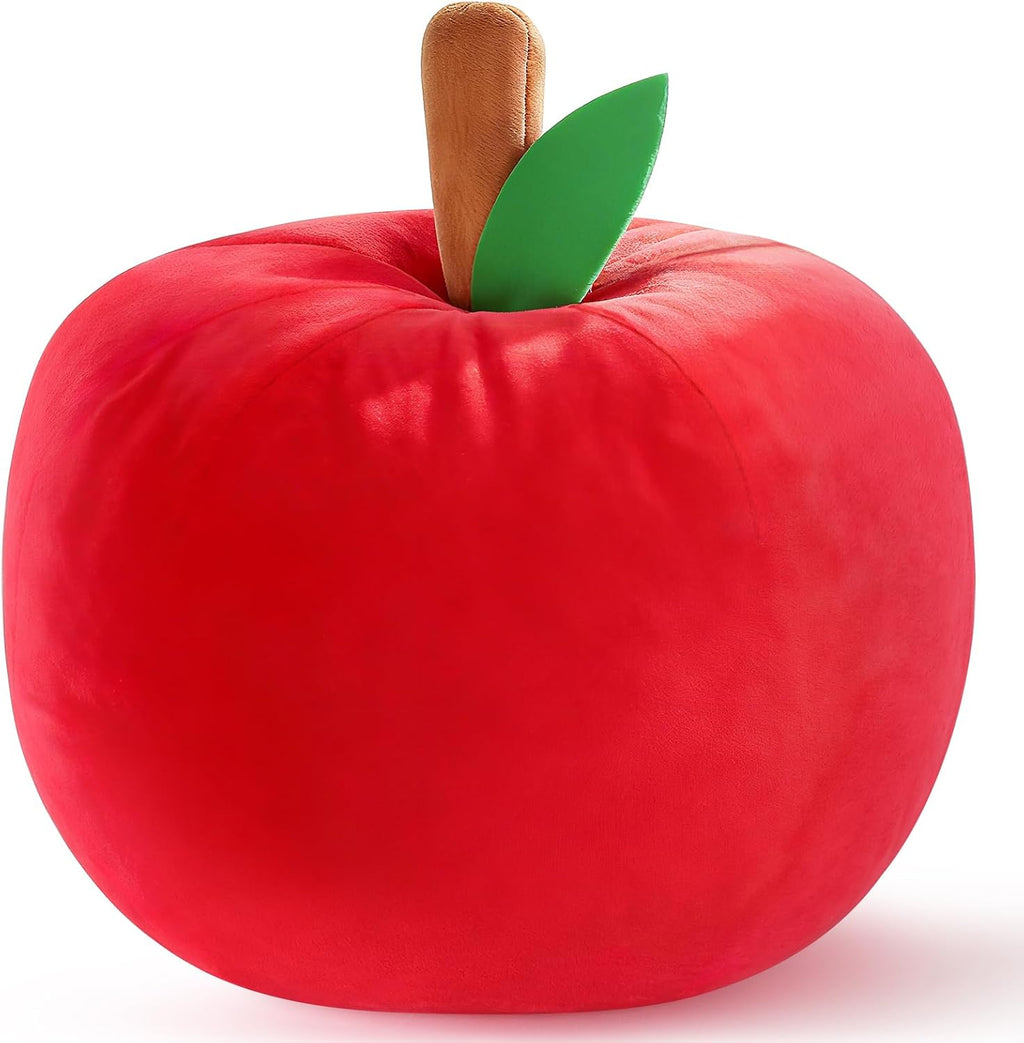LANPU Cute Apple Shaped Plush Pillow – Soft Fruit Cushion for Couch