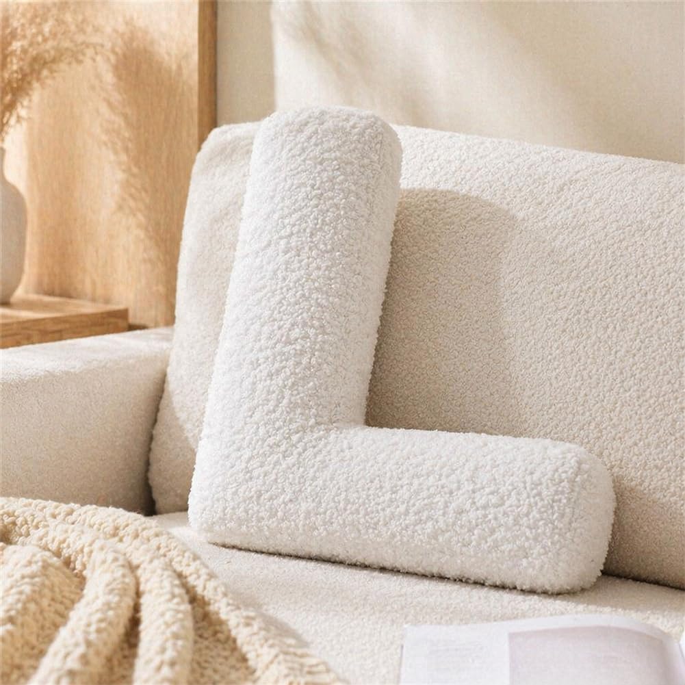 Letter Plush Pillow, Letter Hugging Throw Pillows, Decorative Initial Letter Shaped Throw Pillows for Bed Couch, Letter Pillows English Alphabet A to Z for Sofa Bedroom Living Room Decor (A)