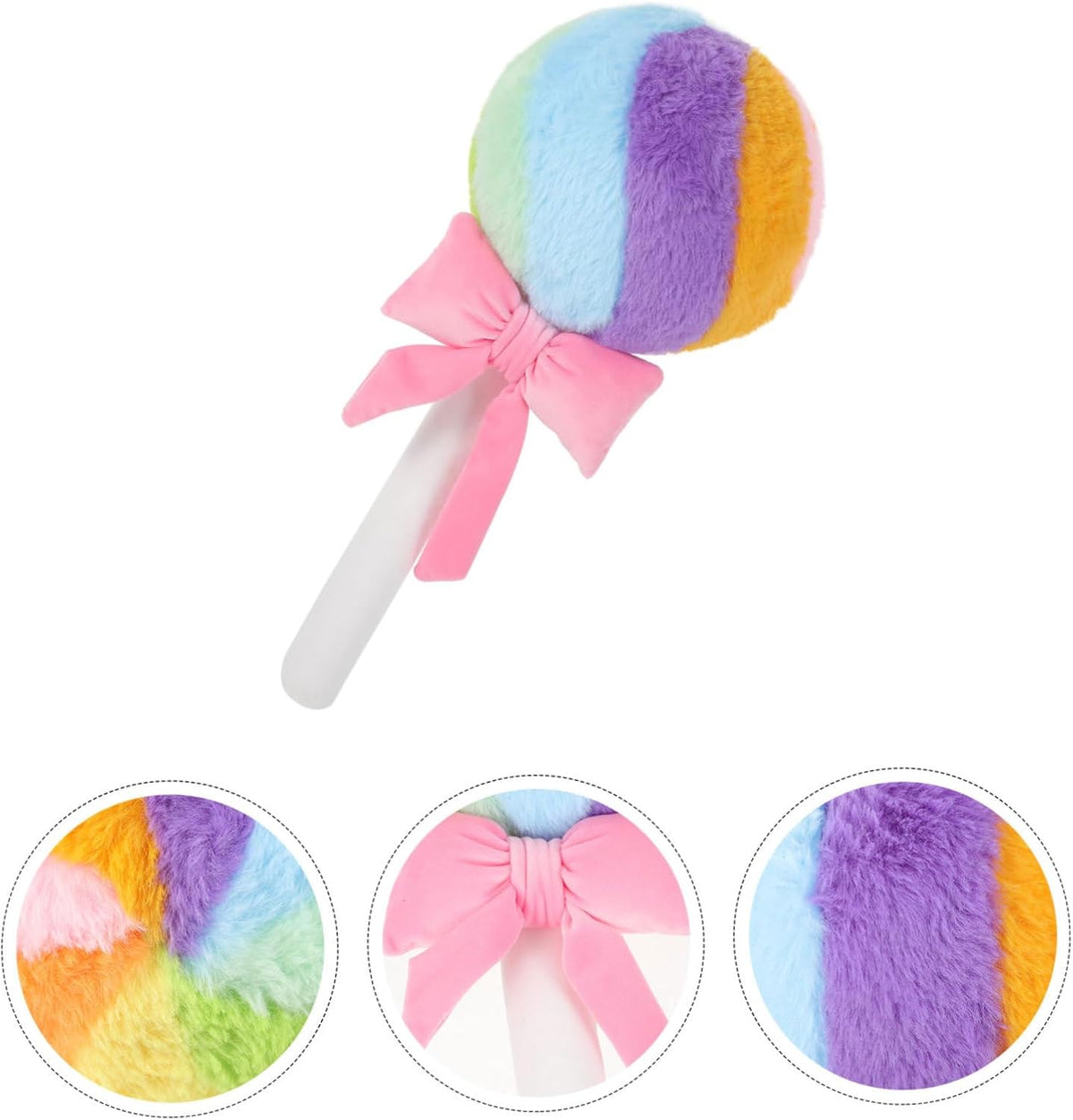 VANZACK Lollipop Shape Throw Pillow for Girls, PP Cotton Plush Decor