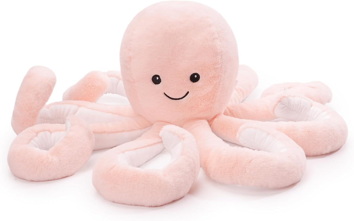 WEIGEDU Octopus Stuffed Animal Plush Toy, Pink