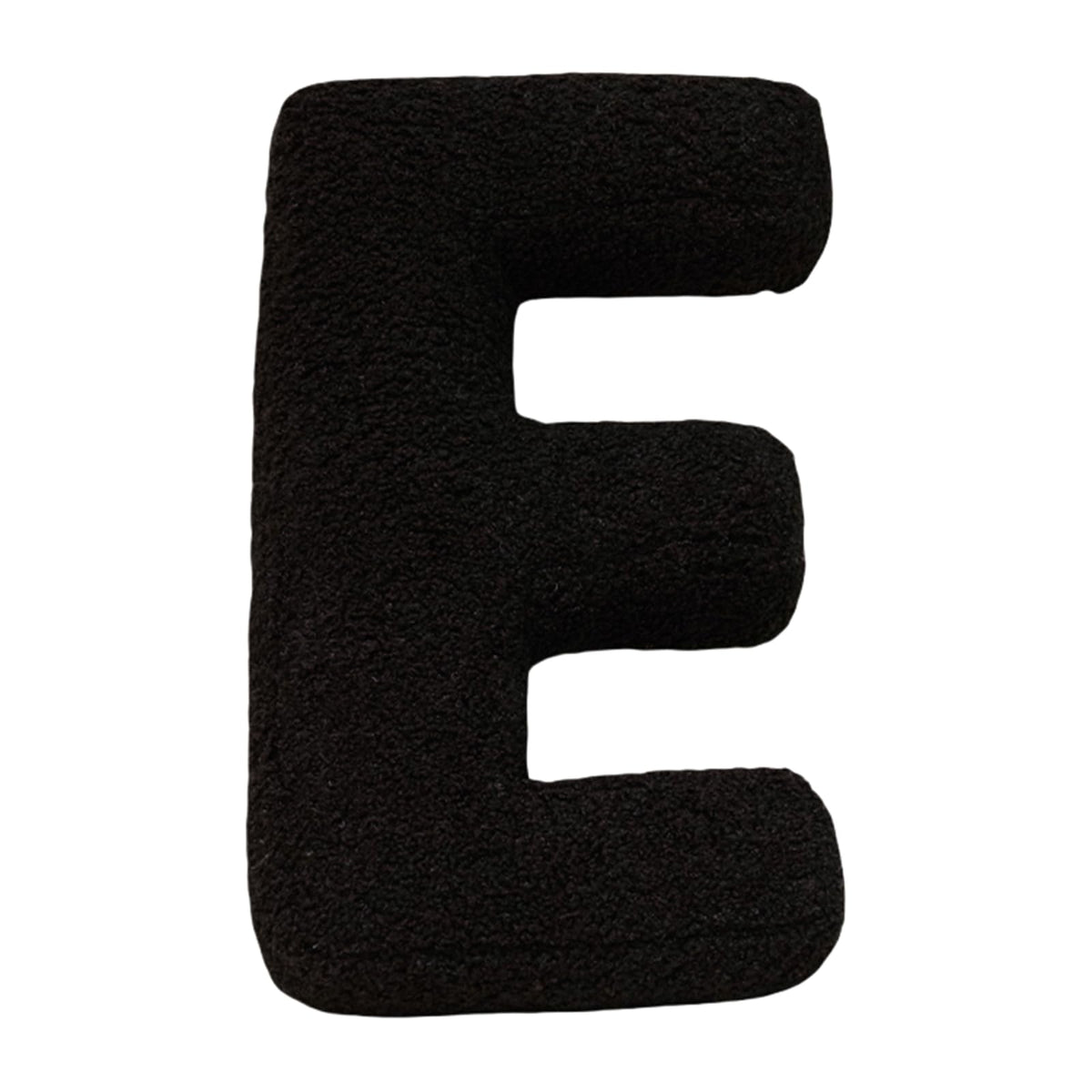 MOJUN Black Letter Pillows Cute Soft Plush Initial Letter Throw Cushion Decorative English Alphabet A to Z Letter Hugging Throw Pillows for Sofa Couch Bed Car Living Room Decoration Photo Prop, H