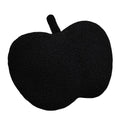Cute Apple Shaped Pillow,3D Red Apple Plush Cushion Christmas Eve Throw Pillow,Fruit Throw Pillow Cute Red Apple Shaped Fun Home Decor of Fruit Themed Shaped Cushions (Black)