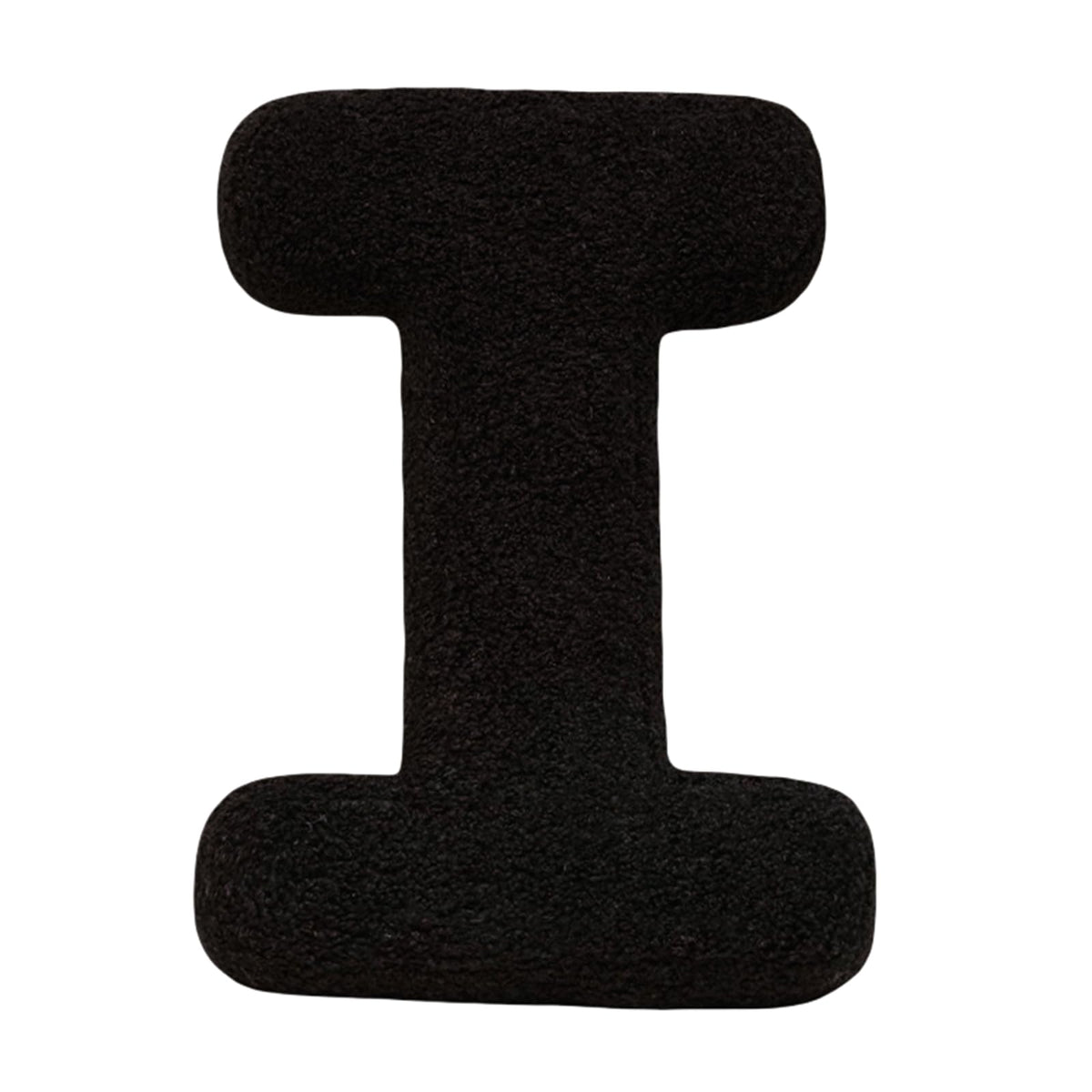 MOJUN Black Letter Pillows Cute Soft Plush Initial Letter Throw Cushion Decorative English Alphabet A to Z Letter Hugging Throw Pillows for Sofa Couch Bed Car Living Room Decoration Photo Prop, H