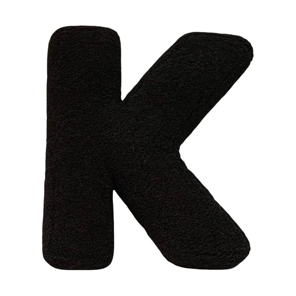 MOJUN Black Letter Pillows Cute Soft Plush Initial Letter Throw Cushion Decorative English Alphabet A to Z Letter Hugging Throw Pillows for Sofa Couch Bed Car Living Room Decoration Photo Prop, H