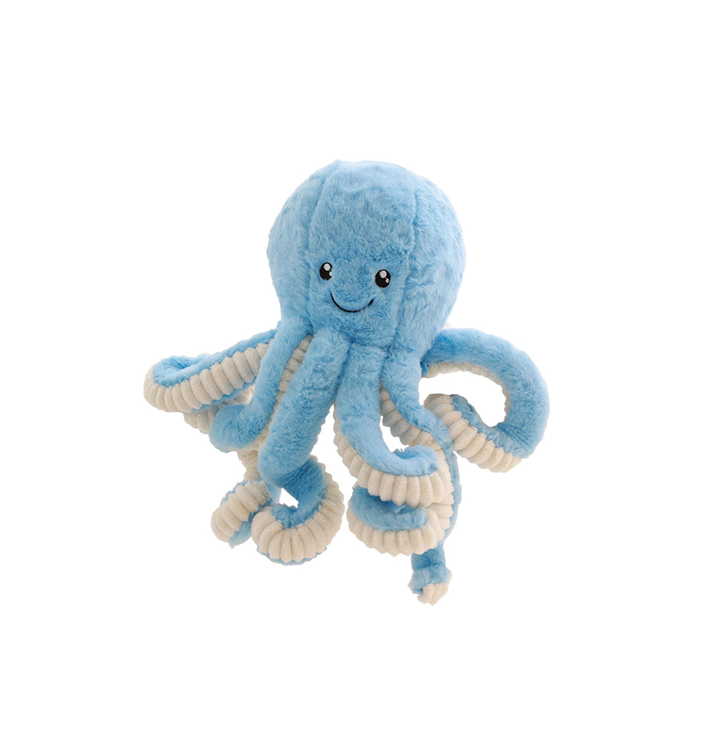 Cute Plush Octopus Stuffed Toy Pillow - Soft Kids' Cushion for Toddler Bed & Playroom，Soft Marine Animal Decorations (Khaki, 15.7 inch)