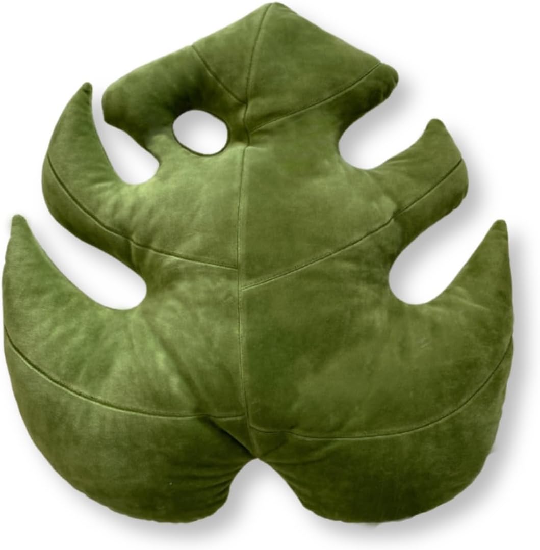Green Philosophy Co. - Leaf™ Pillow - Monstera Mossy Earth - 17x16 in