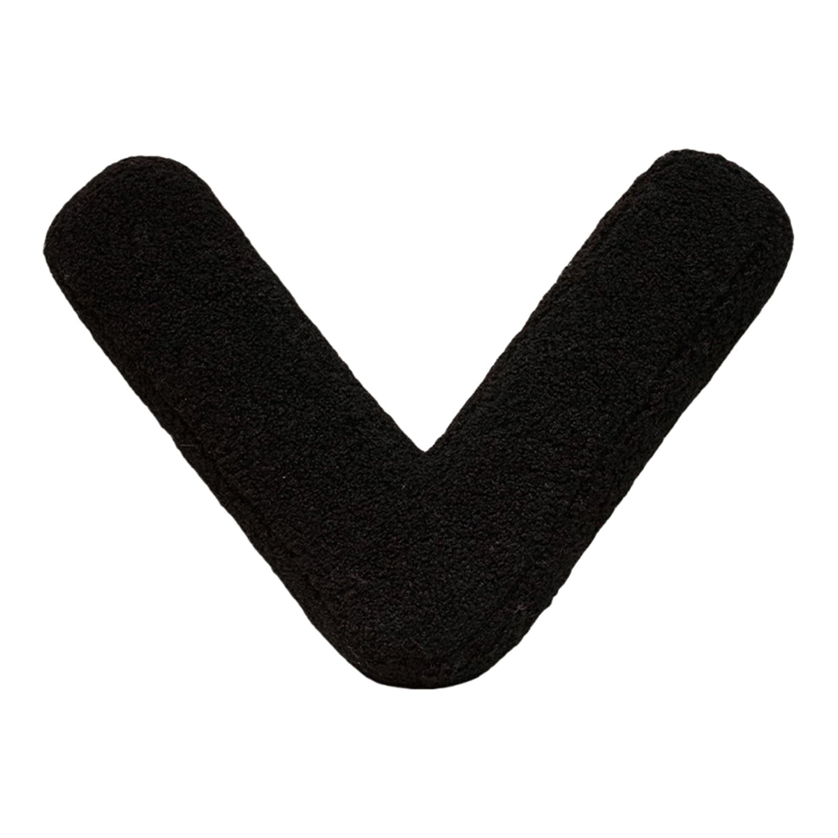 MOJUN Black Letter Pillows Cute Soft Plush Initial Letter Throw Cushion Decorative English Alphabet A to Z Letter Hugging Throw Pillows for Sofa Couch Bed Car Living Room Decoration Photo Prop, H