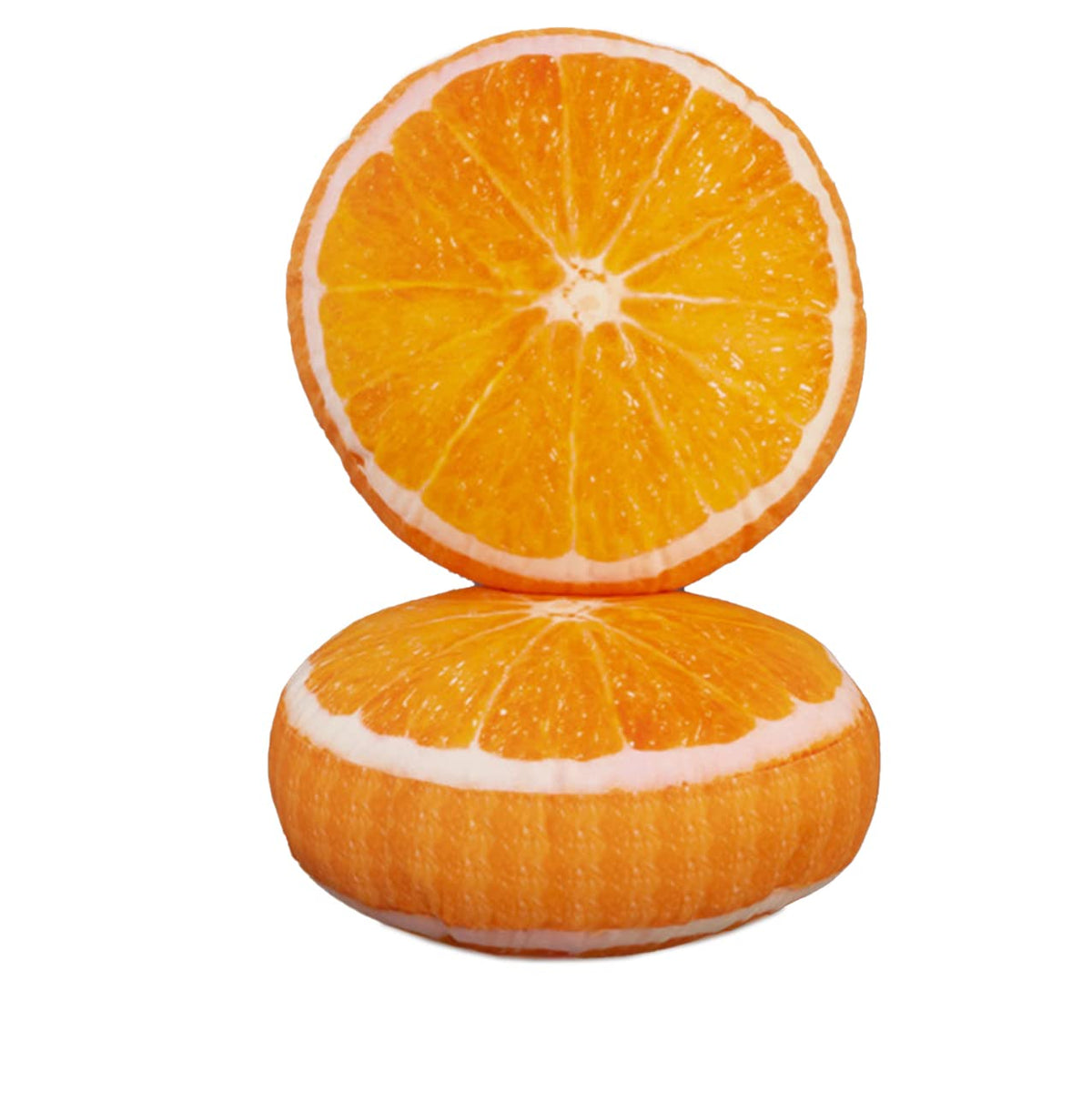 Fruit Pillow Creative Home Sofa Tatami Pillow Watermelon Futon Shaped Round Cushion Pillow(Green Lemon,35cm)