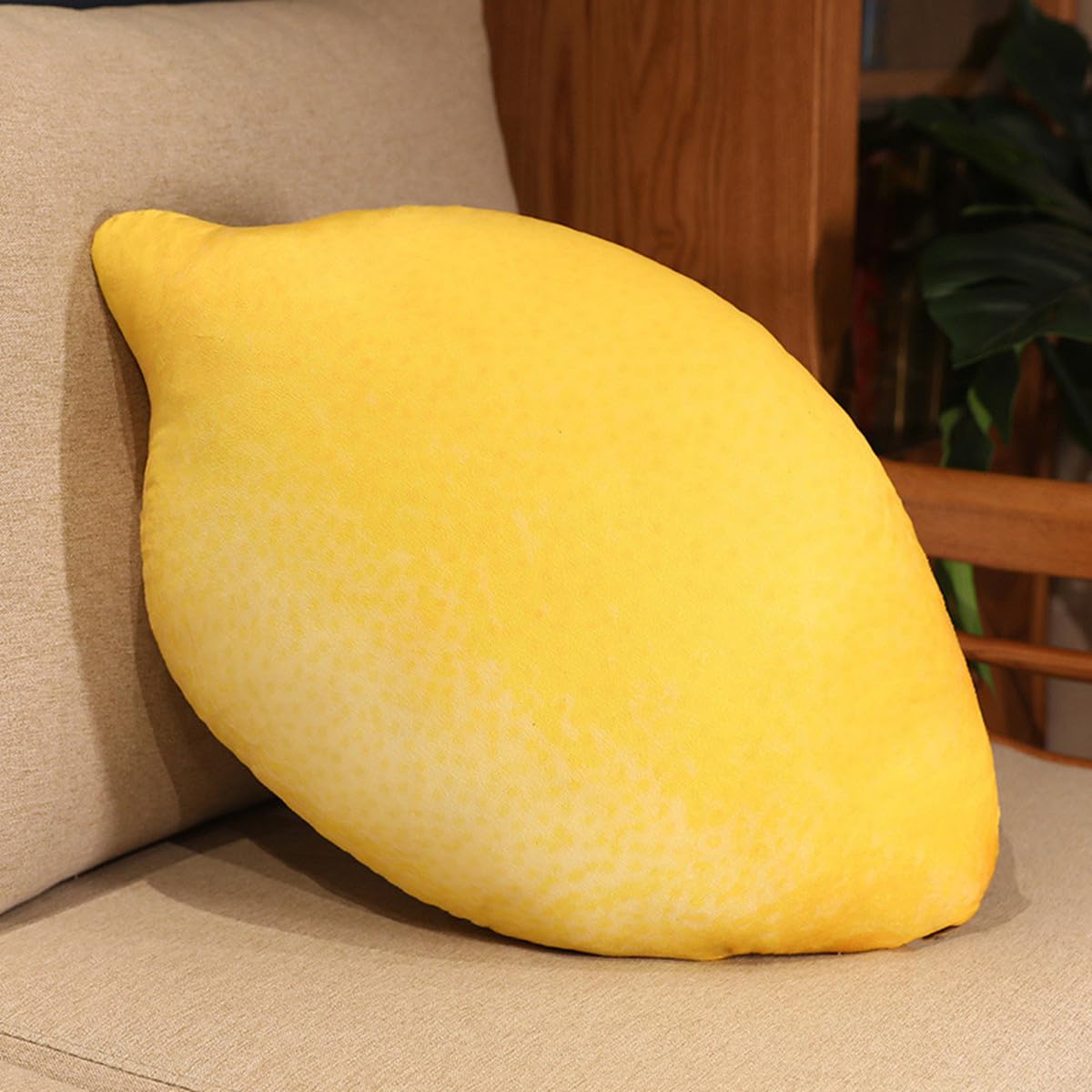 WAIUYIA Simulation Fruit Throw Pillow Kawaii Stuffed Fruit Plush Throw Pillow Decorative Cute Soft Fruit Plush Pillows Cushions for Bed Couch Chair Sofa Home Decor (Jackfruit)