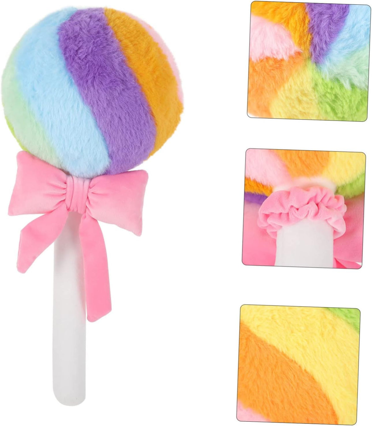 VANZACK Lollipop Shape Throw Pillow for Girls, PP Cotton Plush Decor