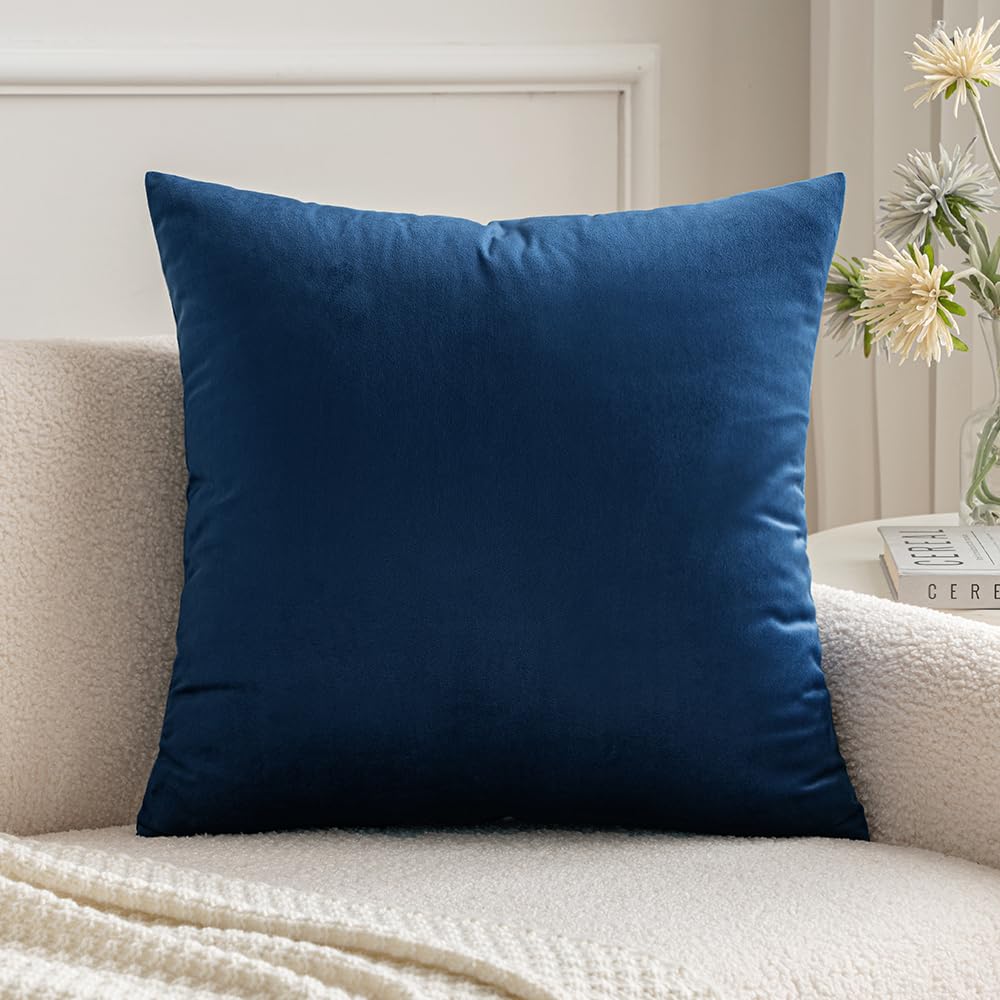 MIULEE 12x20 Inch Lumbar Velvet Christmas Throw Pillow Cover Army Green