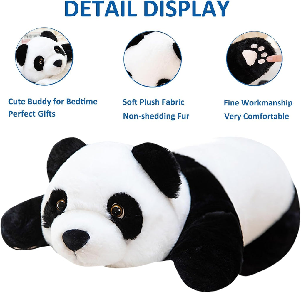 Hronsa Weighted Stuffed Animals, 15.3" Weighted Panda Plush Toy Cute Panda Weighted Plush Animals Pillow Gifts for Kids Adults