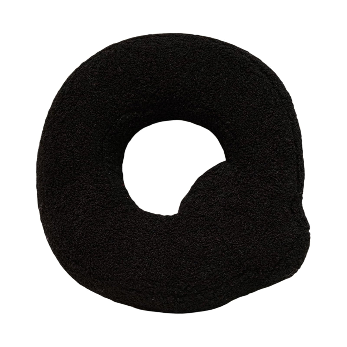 MOJUN Black Letter Pillows Cute Soft Plush Initial Letter Throw Cushion Decorative English Alphabet A to Z Letter Hugging Throw Pillows for Sofa Couch Bed Car Living Room Decoration Photo Prop, H