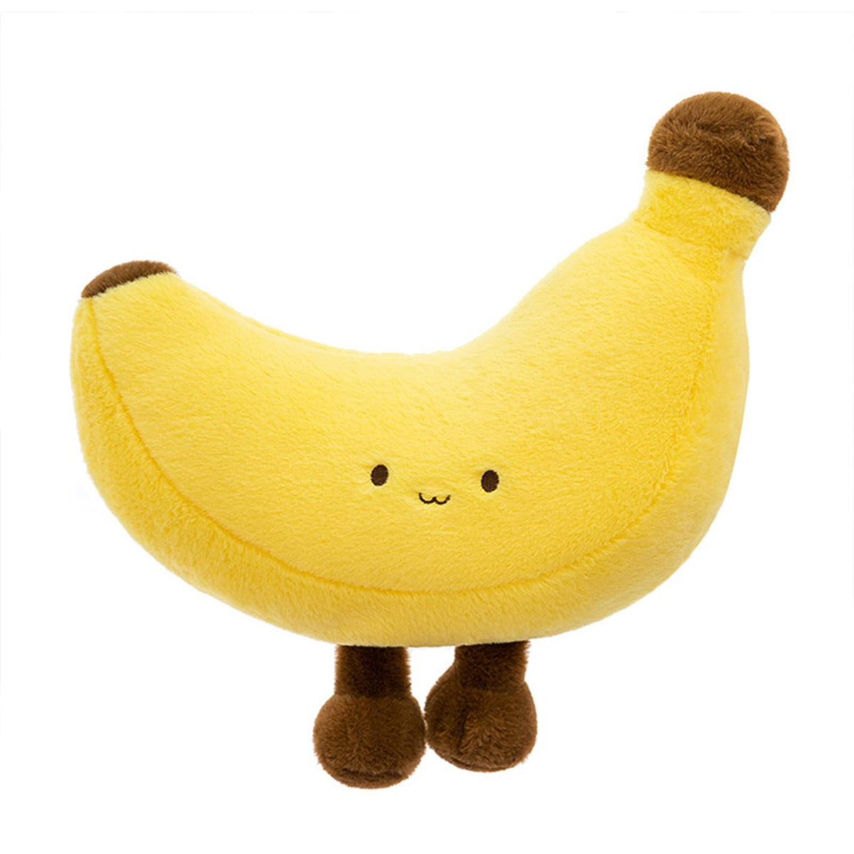 Banana Pillow,Soft Banana Shaped Decorative Throw Pillows with Foot,Cute Yellow Fruit Pillow for Bed,Chair,Sofa,Desk (Yellow-18inch)
