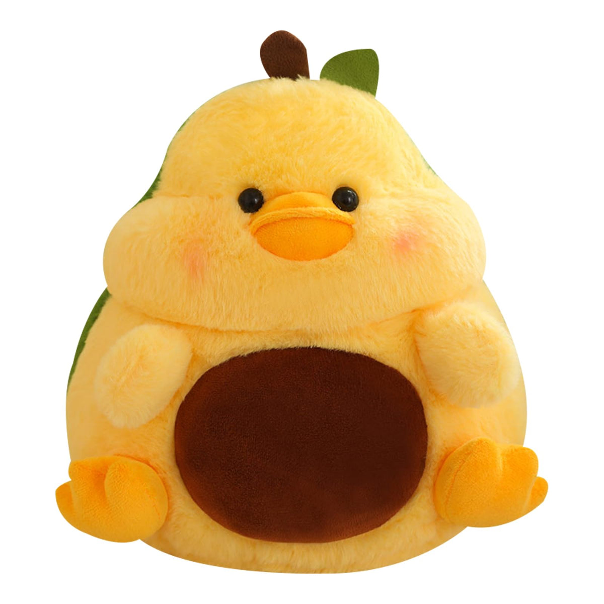 Cute Yellow Duck Pear Plush Pillow 8 Inch Kawaii Stuffed Animal Plush Soft Plushies Gifts (Yellow, Small)