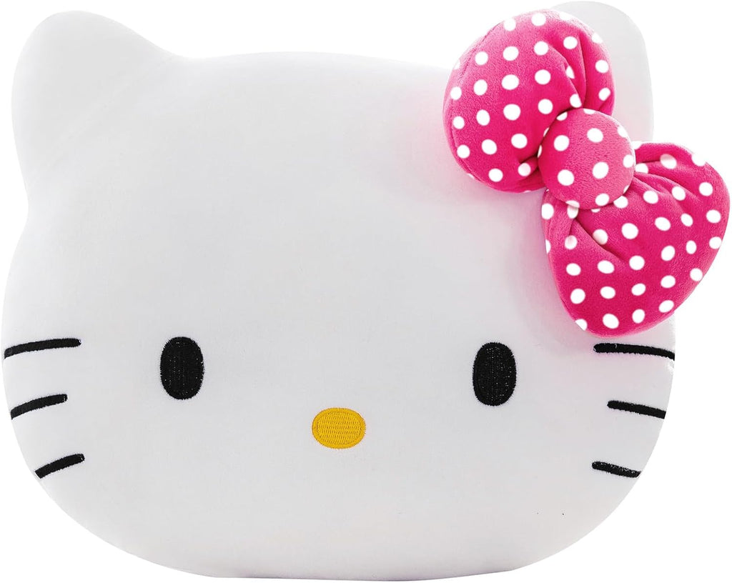 Northwest Hello Kitty Polka Dot Pretty Small Cloud Pillow 12 Inch – Kawaii Plush Stuffed Toy for Kids, Adults, Bedroom & Playroom Decor, Great Gift Idea