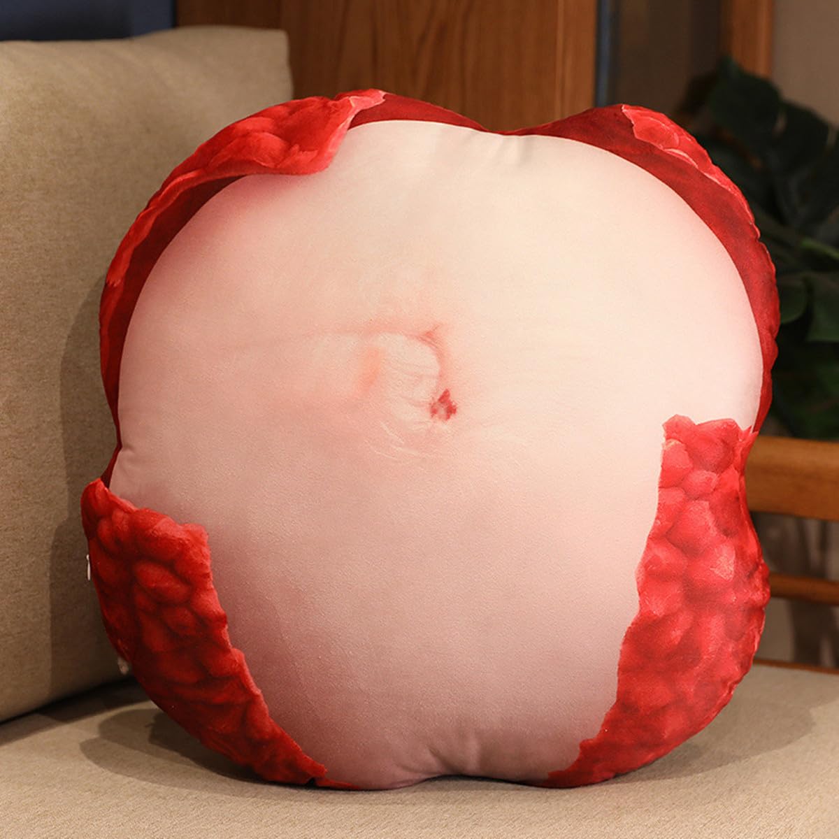 WAIUYIA Simulation Fruit Throw Pillow Kawaii Stuffed Fruit Plush Throw Pillow Decorative Cute Soft Fruit Plush Pillows Cushions for Bed Couch Chair Sofa Home Decor (Jackfruit)