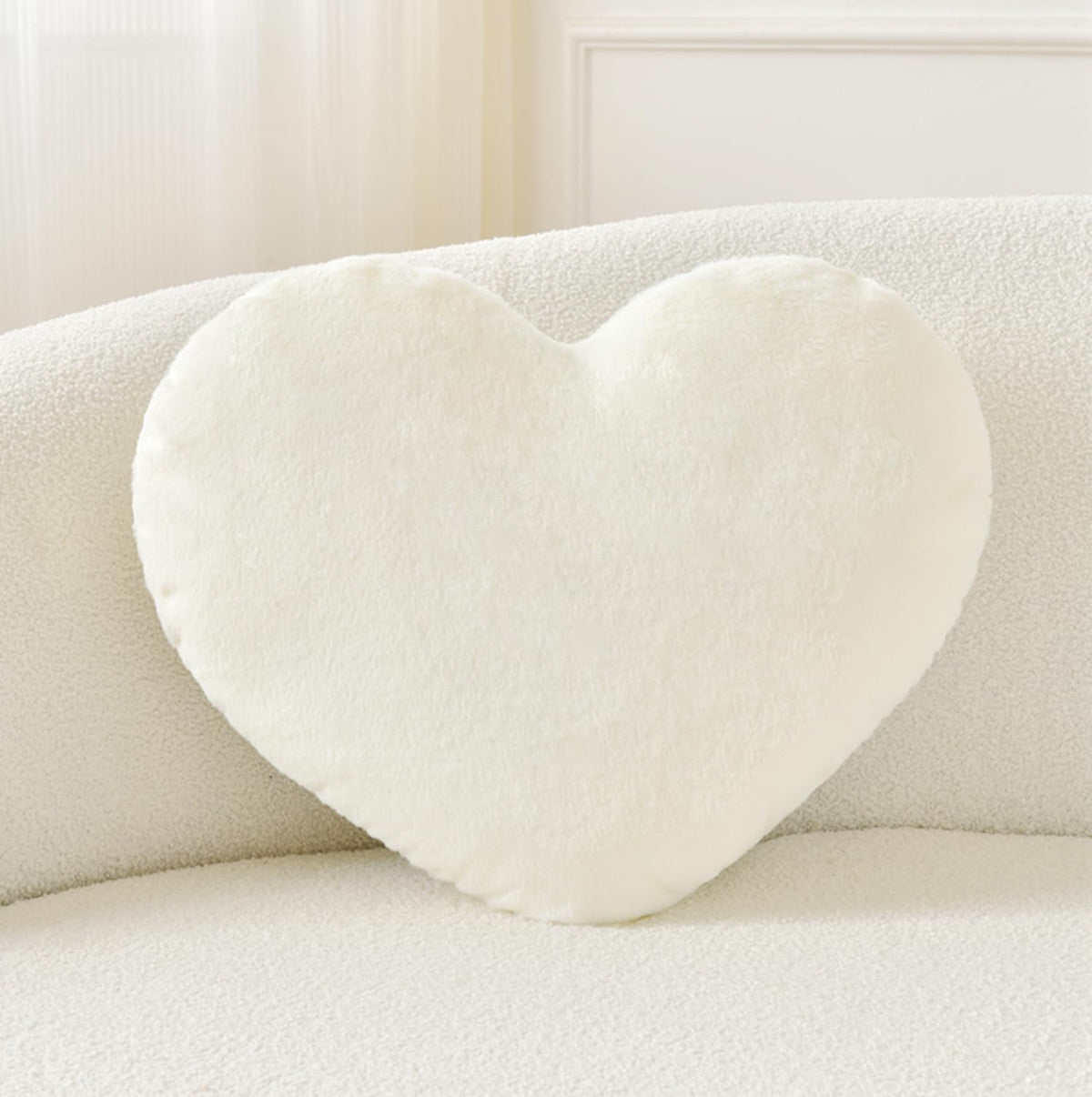 Petrella Purple Throw Pillows, Cute Decorative Heart Pillow 13 x 10 in