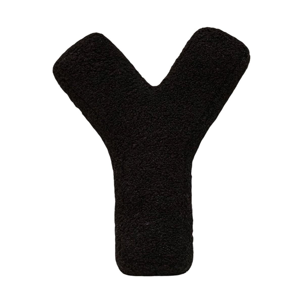 MOJUN Black Letter Pillows Cute Soft Plush Initial Letter Throw Cushion Decorative English Alphabet A to Z Letter Hugging Throw Pillows for Sofa Couch Bed Car Living Room Decoration Photo Prop, H