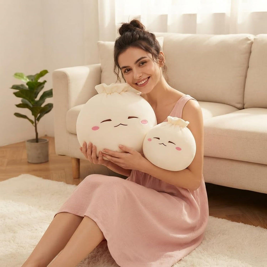 Giant Dumpling Plush Pillow（6.3 × 8 in）
