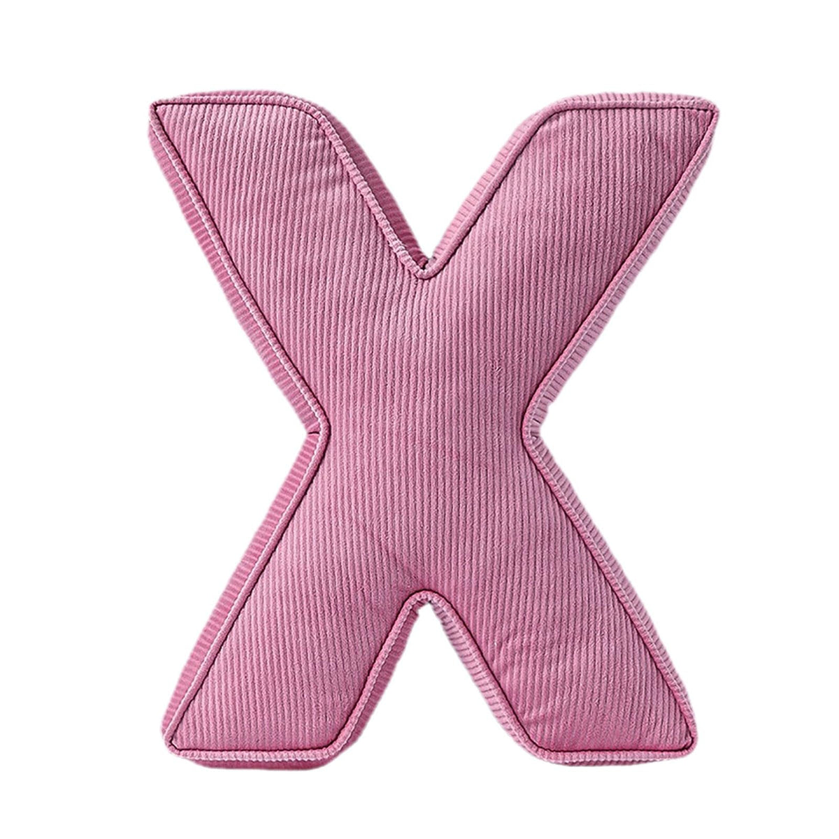 Pink Letter Plush Pillow, Letter Hugging Throw Pillows, Decorative Corduroy Initial Letter Shaped Throw Pillows, Alphabet Pillows A to Z for Sofa Bedroom Living Room (13.39, Inches, 3.54, Inches, P)