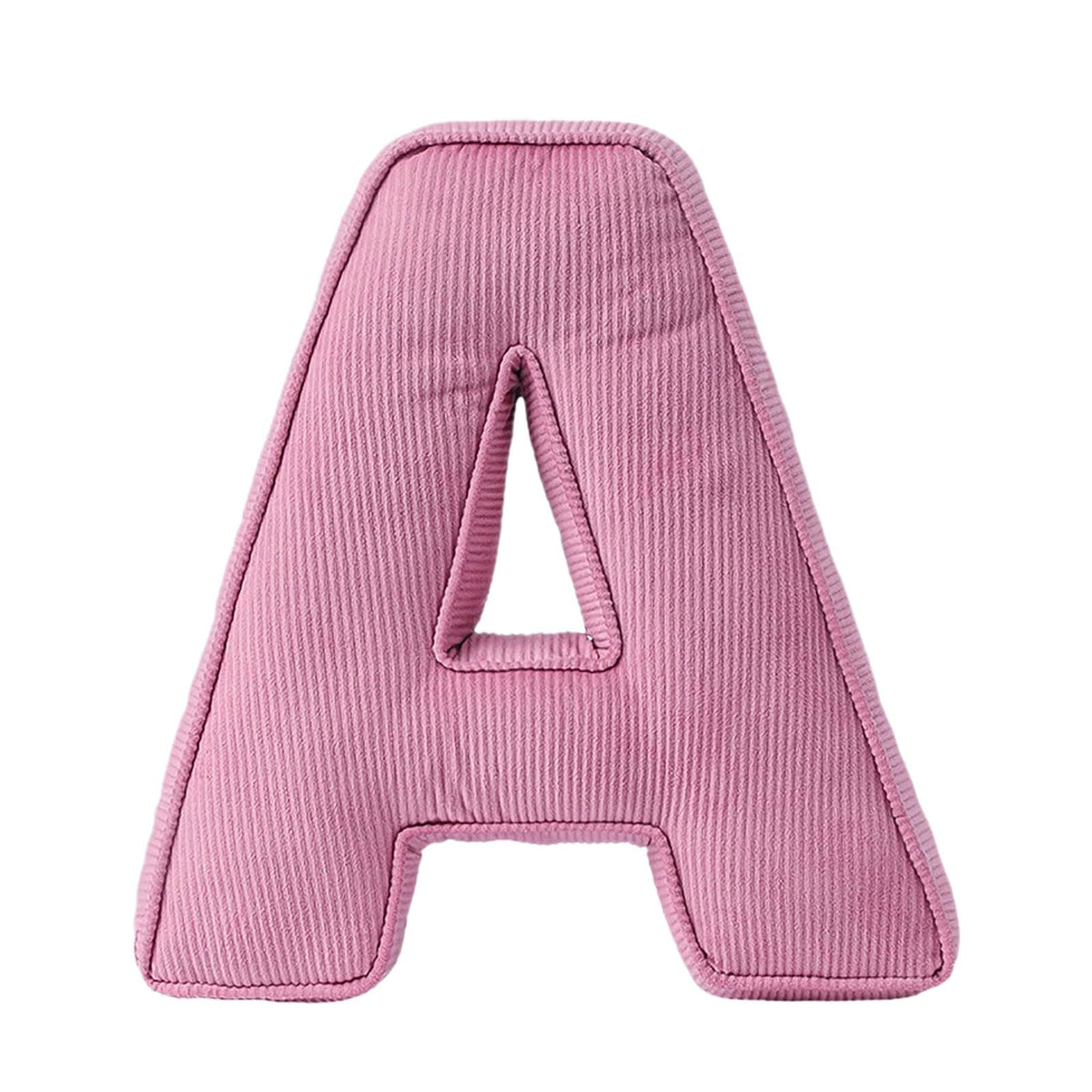 Pink Letter Plush Pillow, Letter Hugging Throw Pillows, Decorative Corduroy Initial Letter Shaped Throw Pillows, Alphabet Pillows A to Z for Sofa Bedroom Living Room (13.39, Inches, 3.54, Inches, P)