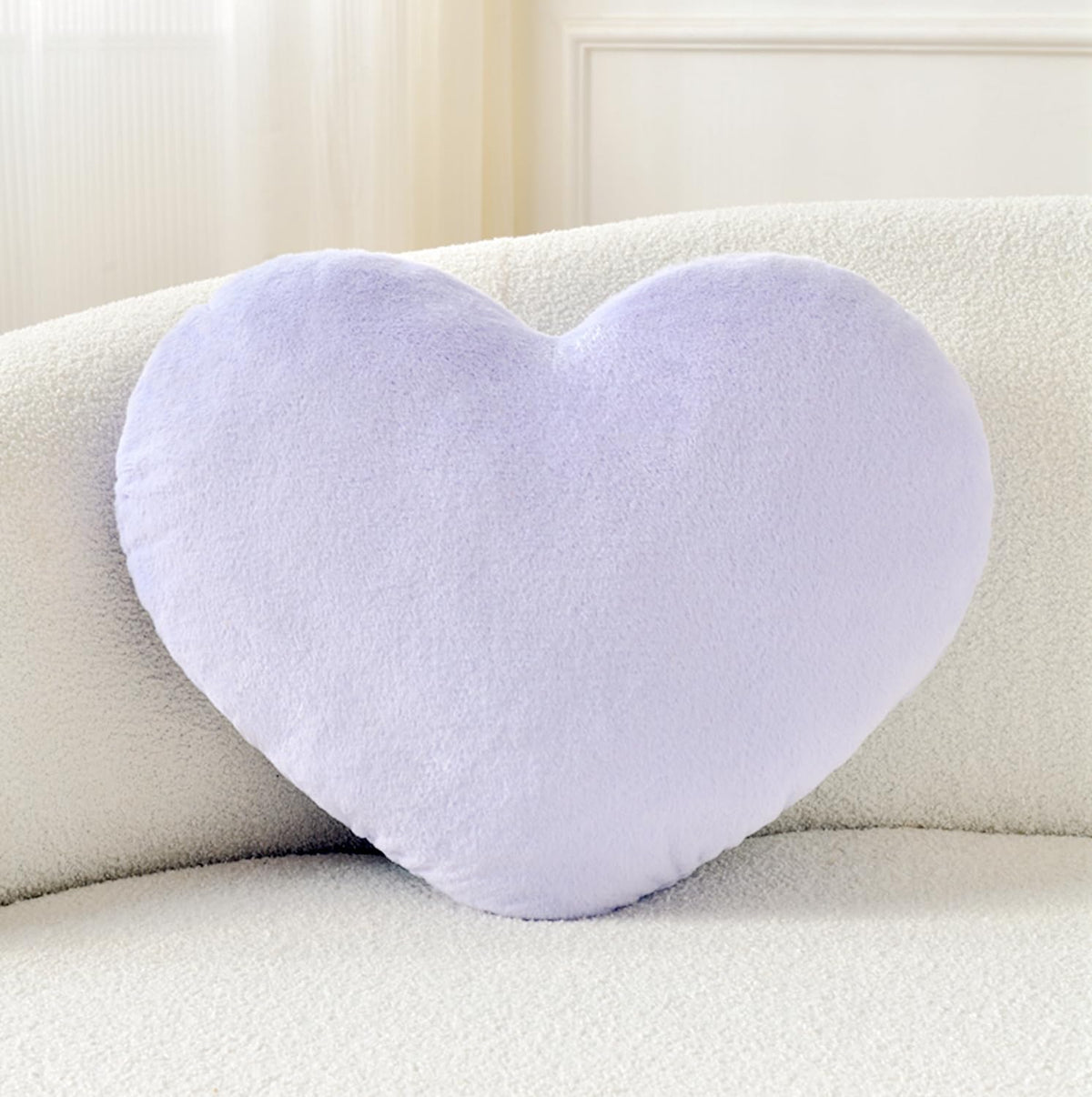 Petrella Purple Throw Pillows, Cute Decorative Heart Pillow 13 x 10 in