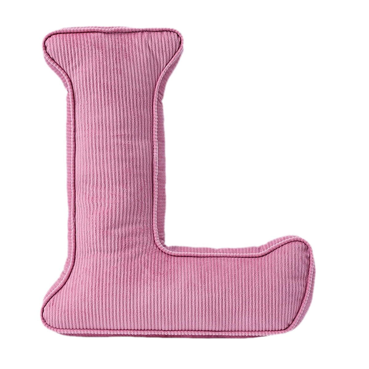 Pink Letter Plush Pillow, Letter Hugging Throw Pillows, Decorative Corduroy Initial Letter Shaped Throw Pillows, Alphabet Pillows A to Z for Sofa Bedroom Living Room (13.39, Inches, 3.54, Inches, P)