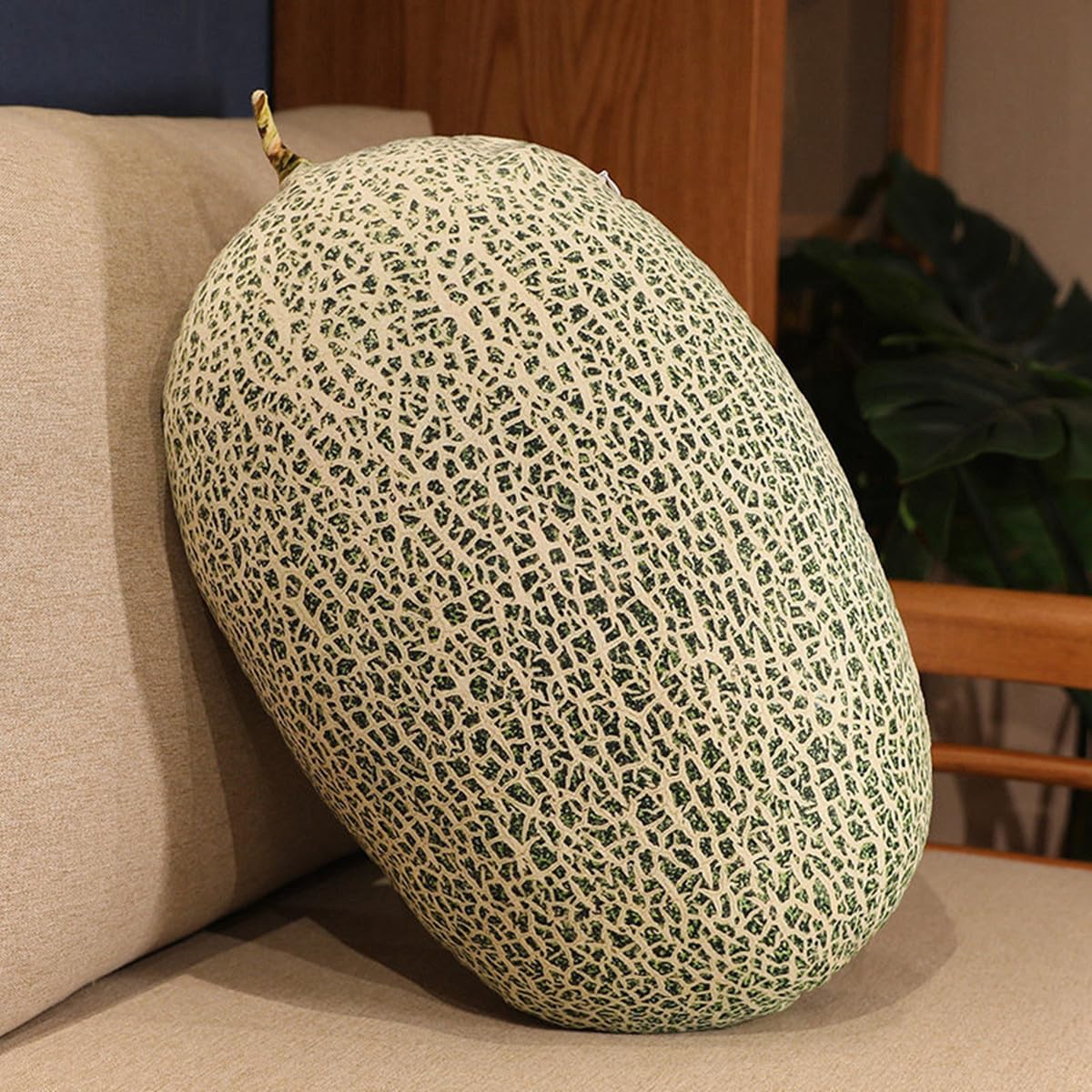 WAIUYIA Simulation Fruit Throw Pillow Kawaii Stuffed Fruit Plush Throw Pillow Decorative Cute Soft Fruit Plush Pillows Cushions for Bed Couch Chair Sofa Home Decor (Jackfruit)