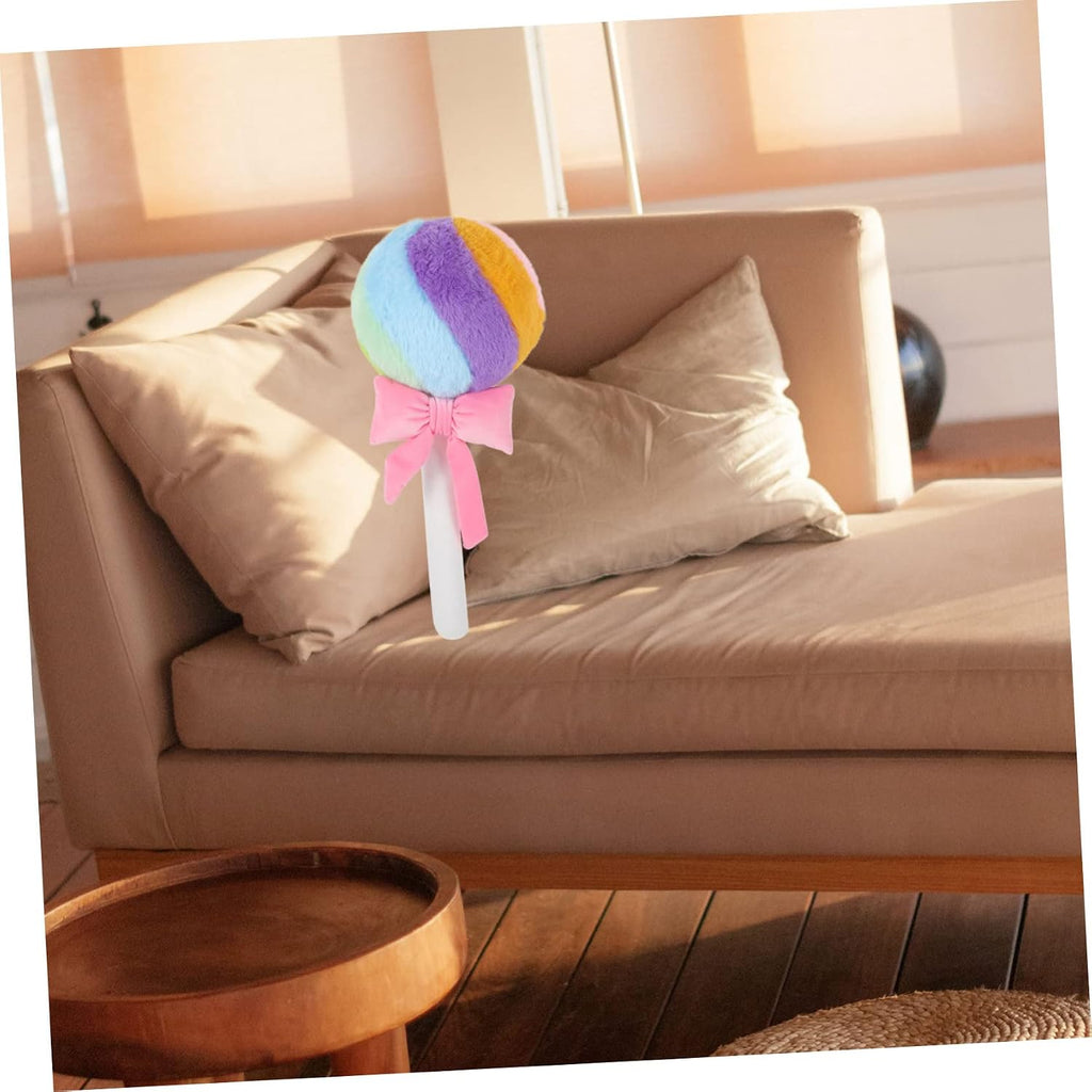 VANZACK Lollipop Shape Throw Pillow for Girls, PP Cotton Plush Decor