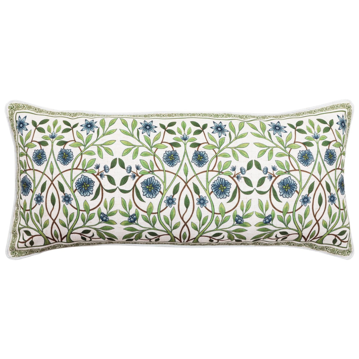 ISAENNE Vintage Elegant Linen Square Throw Pillow Cover,18"x18"-Albano A