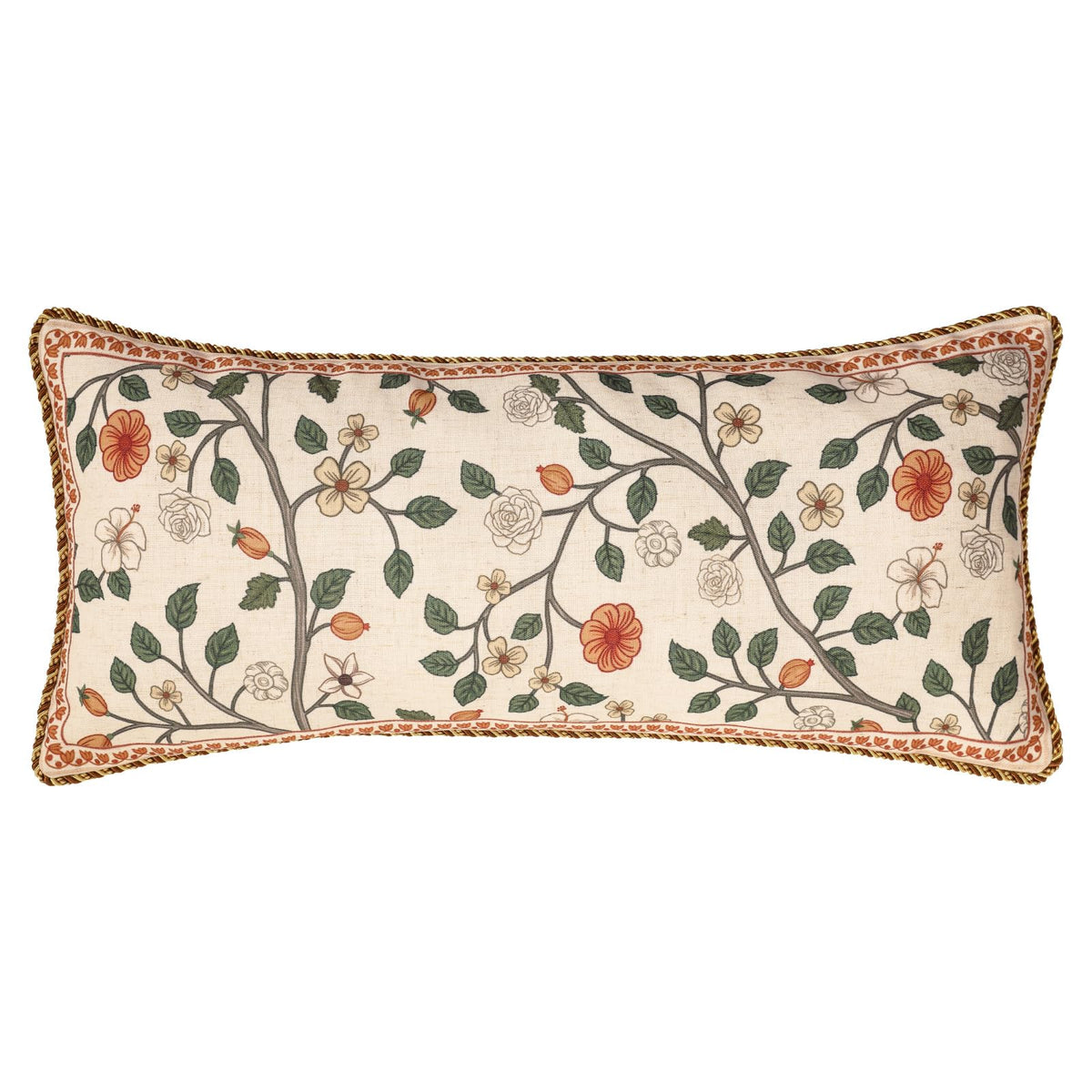 ISAENNE Vintage Elegant Linen Square Throw Pillow Cover,18"x18"-Albano A