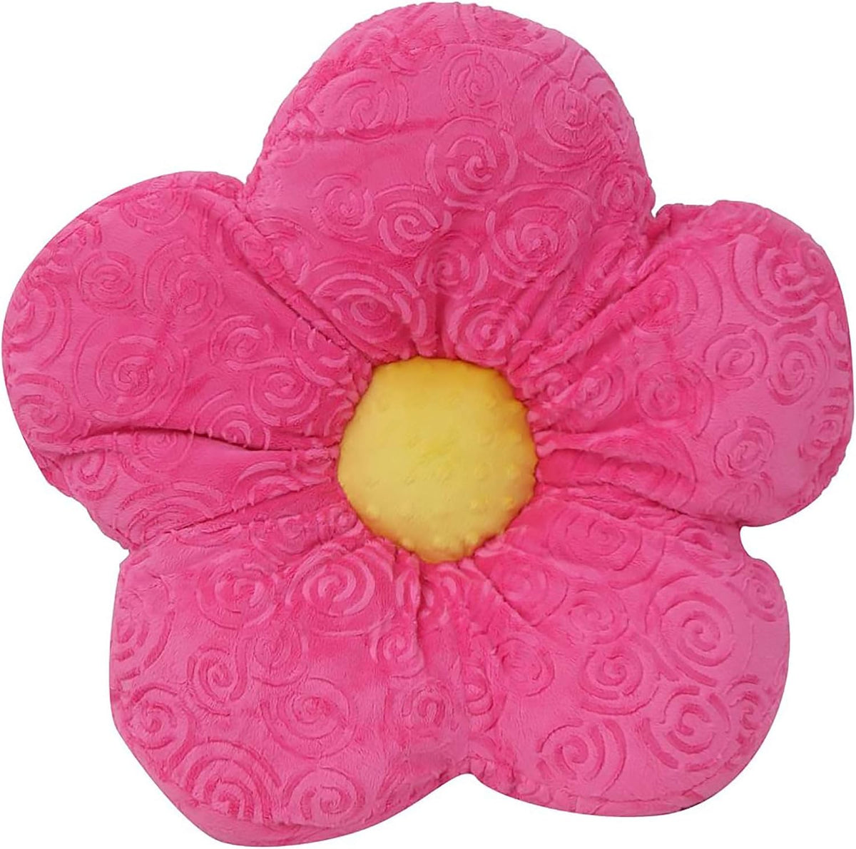 Snuggle Stuffs 13" Minky Flower White Daisy Throw Pillow