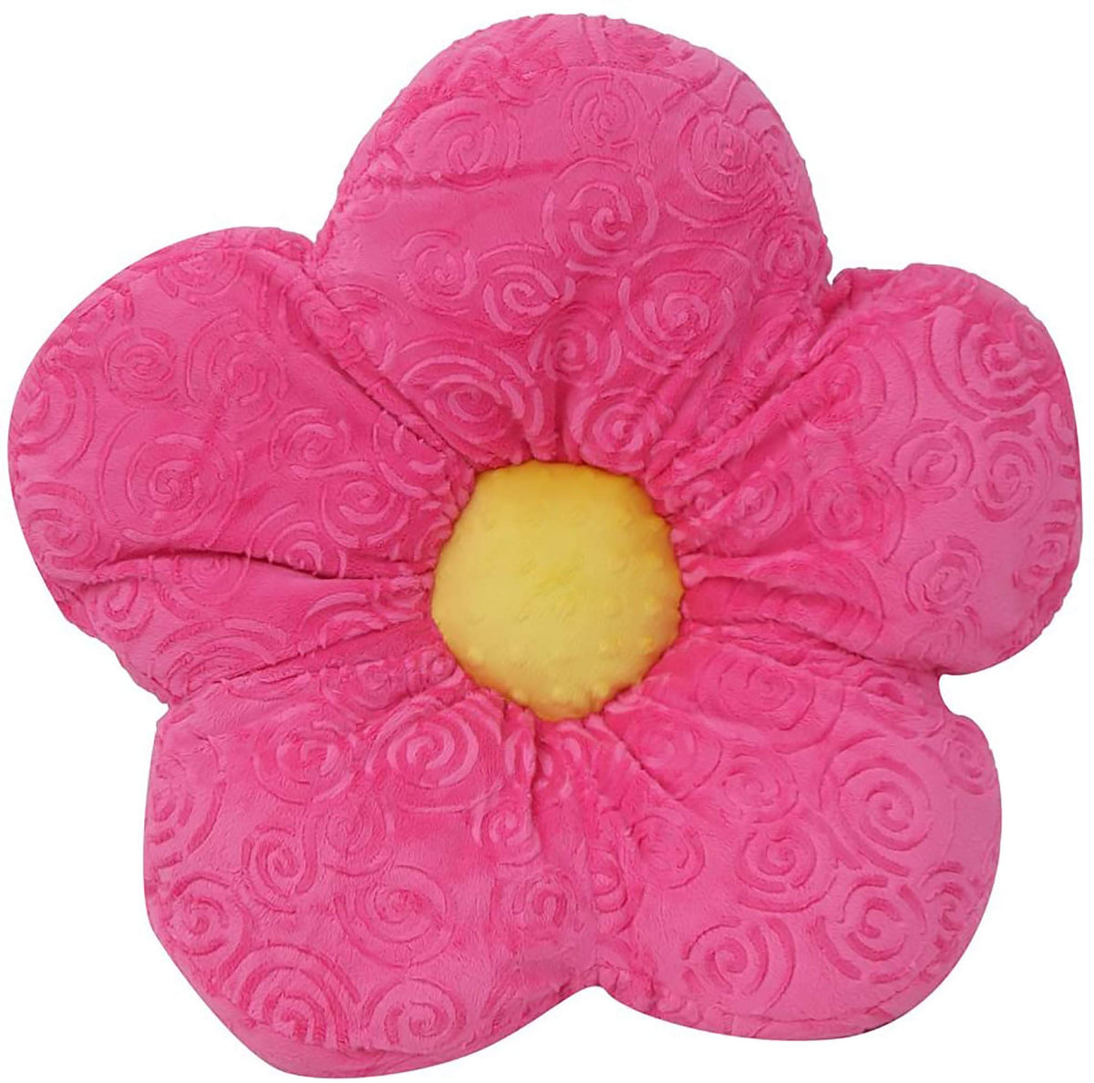 Snuggle Stuffs 13" Minky Flower White Daisy Throw Pillow