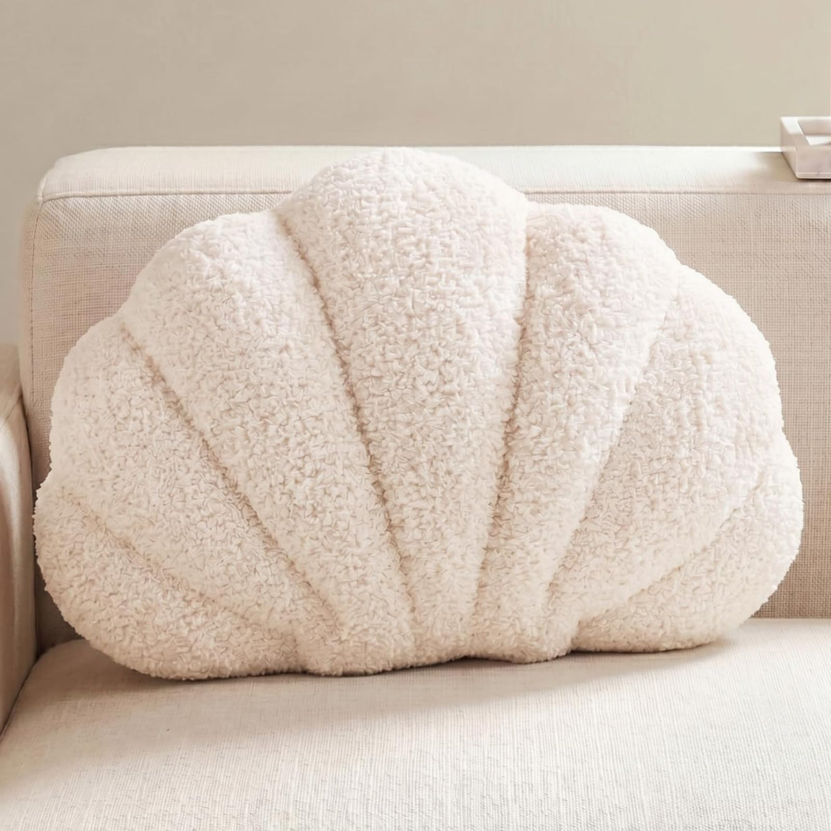 Shell Pillow,Light Pink Seashell Pillow 13x10 Inch