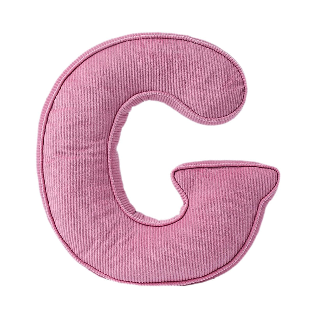 Pink Letter Plush Pillow, Letter Hugging Throw Pillows, Decorative Corduroy Initial Letter Shaped Throw Pillows, Alphabet Pillows A to Z for Sofa Bedroom Living Room (13.39, Inches, 3.54, Inches, P)