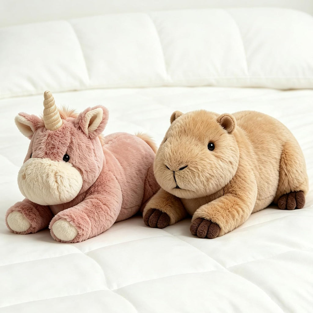 Lying Brown Otter Plush Throw Pillow – Cute Lying Pose, a Soft Cushion & Stylish Decor Stuffed Toy in One.